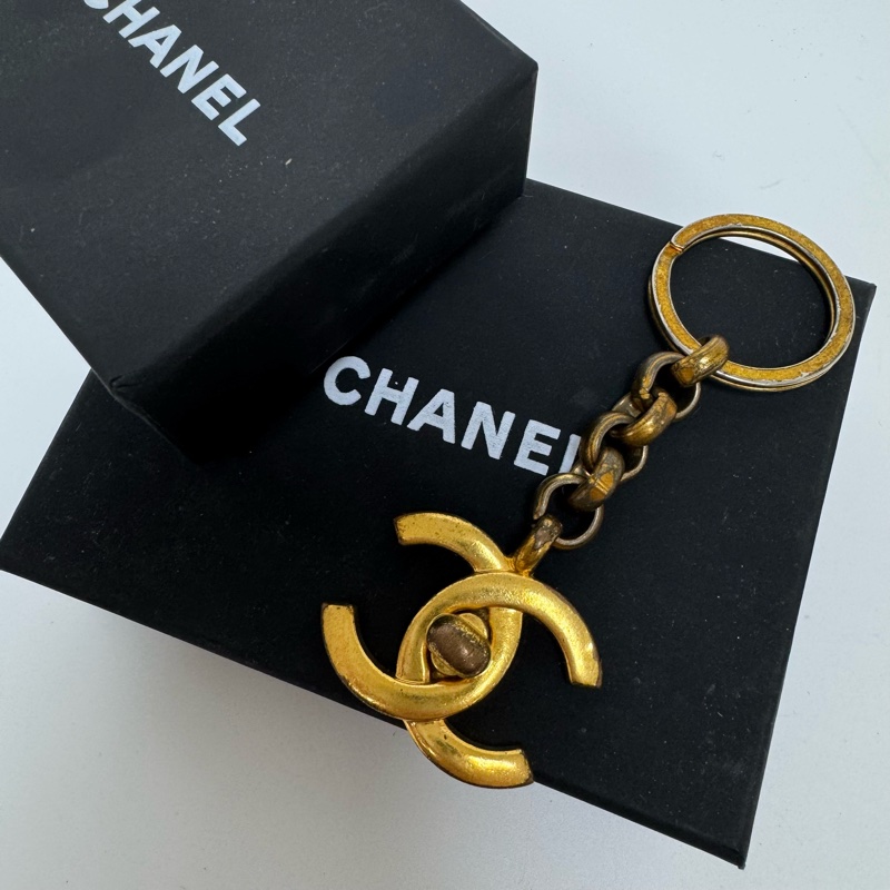 Chanel 雙C 鑰匙圈 vintage 二手 中古-1