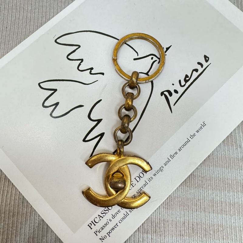 Chanel 雙C 鑰匙圈 vintage 二手 中古-2