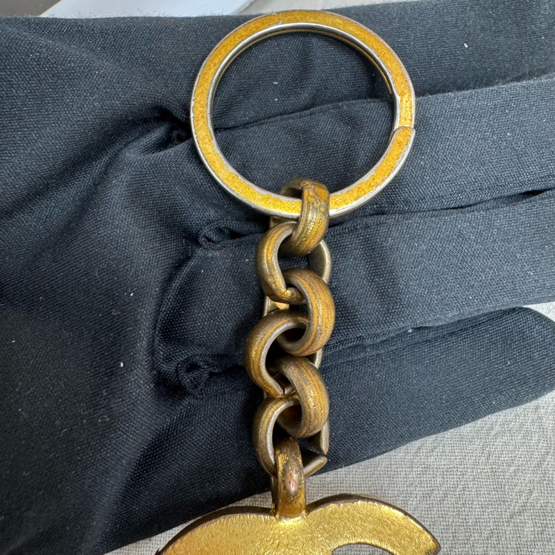 Chanel 雙C 鑰匙圈 vintage 二手 中古-8