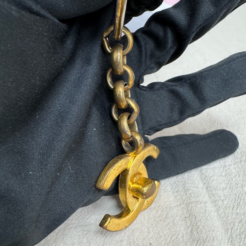 Chanel 雙C 鑰匙圈 vintage 二手 中古-9