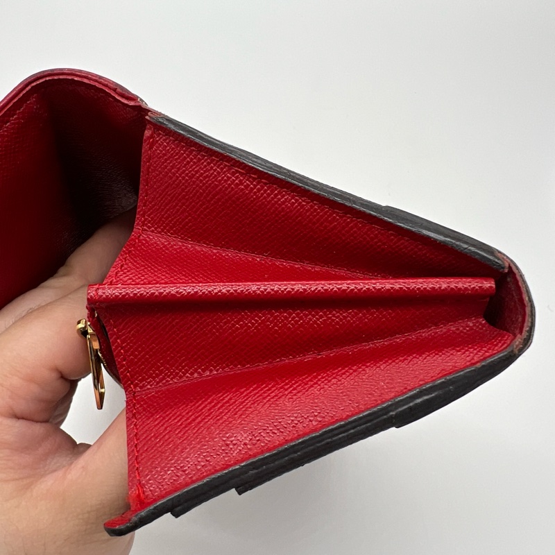 🌹LV 經典老花 滾紅邊 扣式 長夾🌹-19