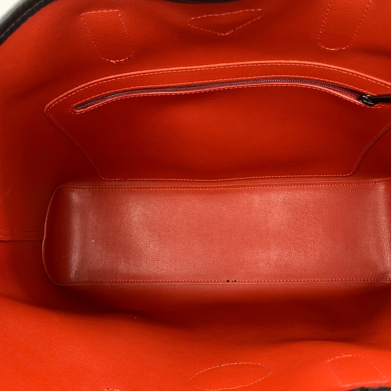 Longchamp 龍鑲 黑色皮質 牛角扣 手提/肩背兩用 托特包-2