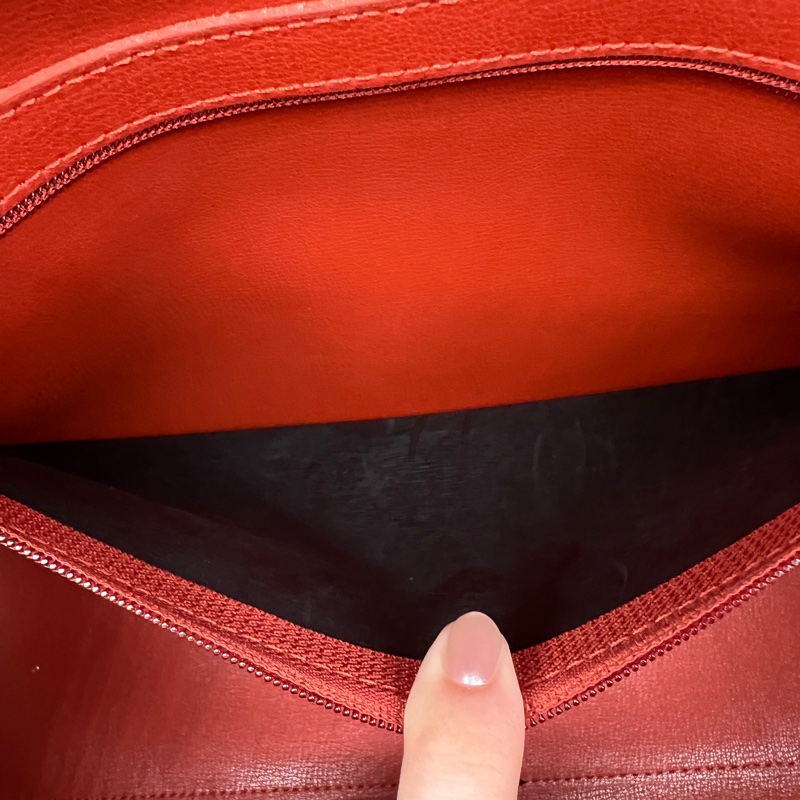 Longchamp 龍鑲 黑色皮質 牛角扣 手提/肩背兩用 托特包-3