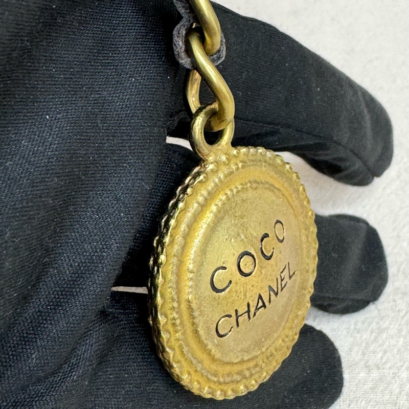 Coco Chanel 金屬鑰匙圈 vintage  二手 中古-8