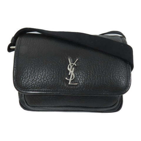 SAINT LAURENT 羊皮皮革Niki Messenger Bag銀扣肩背袋