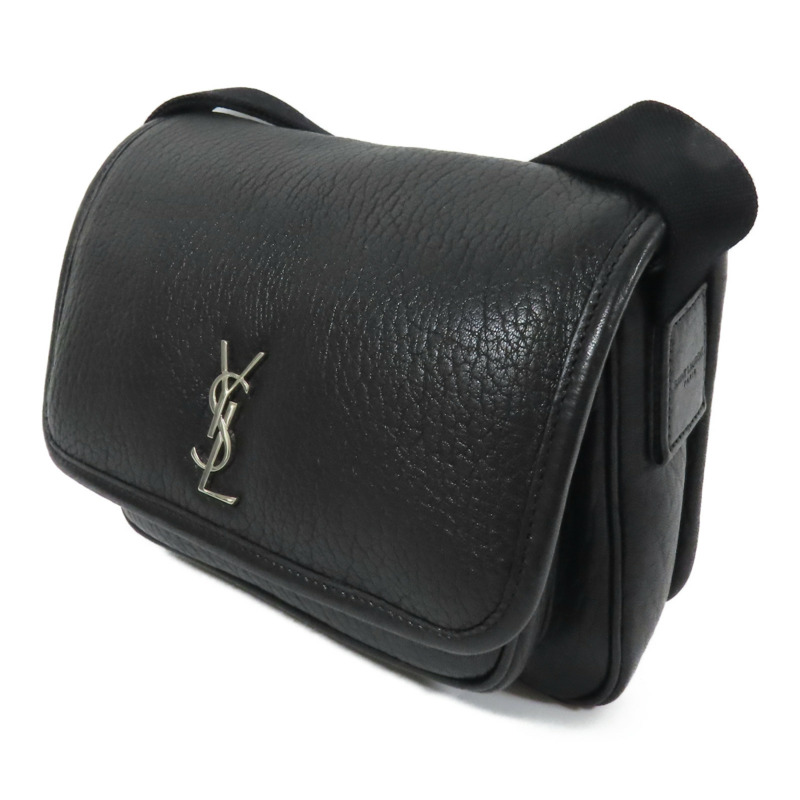 SAINT LAURENT 羊皮皮革Niki Messenger Bag銀扣肩背袋-2