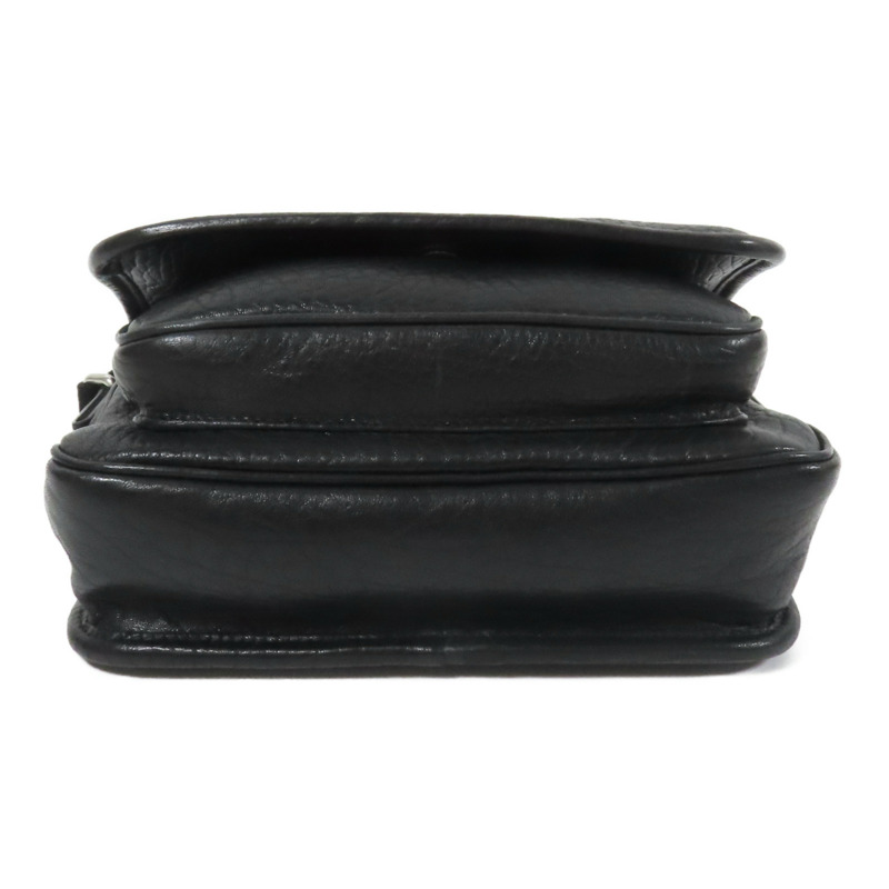 SAINT LAURENT 羊皮皮革Niki Messenger Bag銀扣肩背袋-3