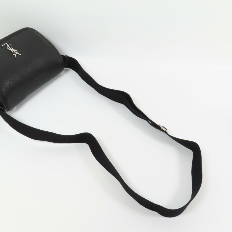 SAINT LAURENT 羊皮皮革Niki Messenger Bag銀扣肩背袋-8