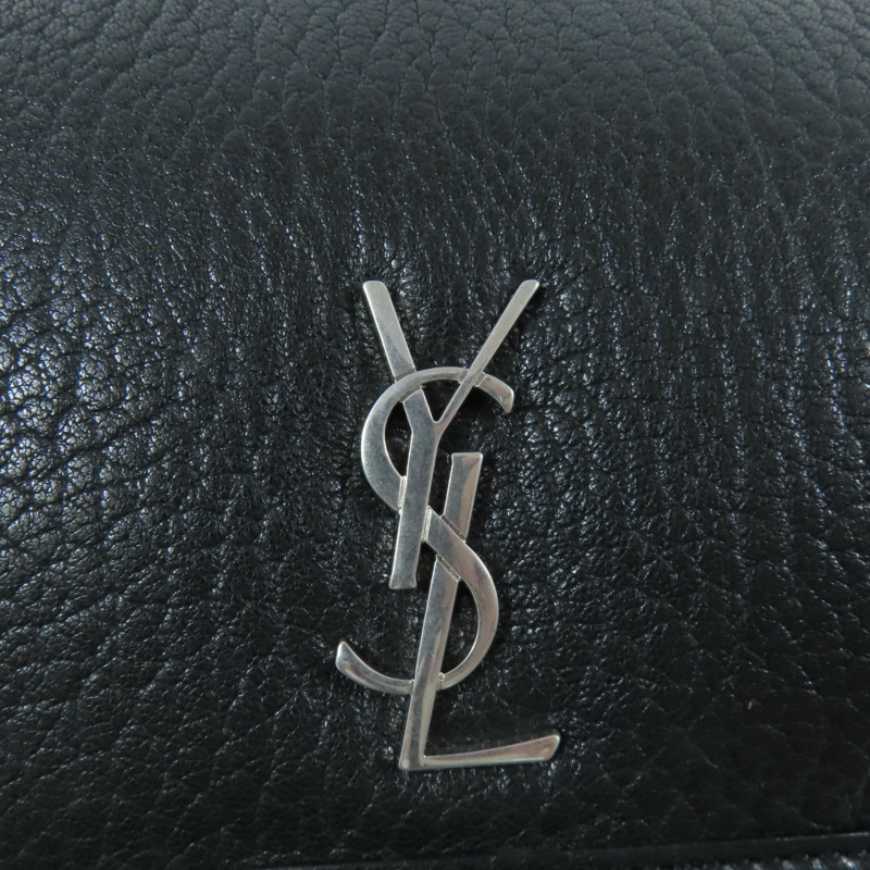 SAINT LAURENT 羊皮皮革Niki Messenger Bag銀扣肩背袋-11