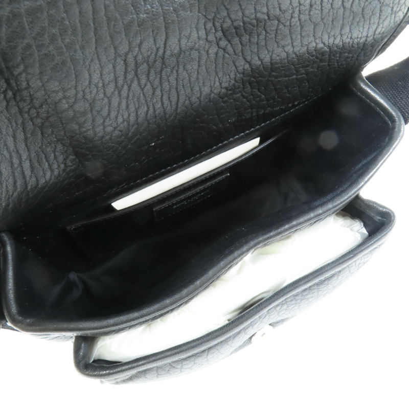 SAINT LAURENT 羊皮皮革Niki Messenger Bag銀扣肩背袋-14