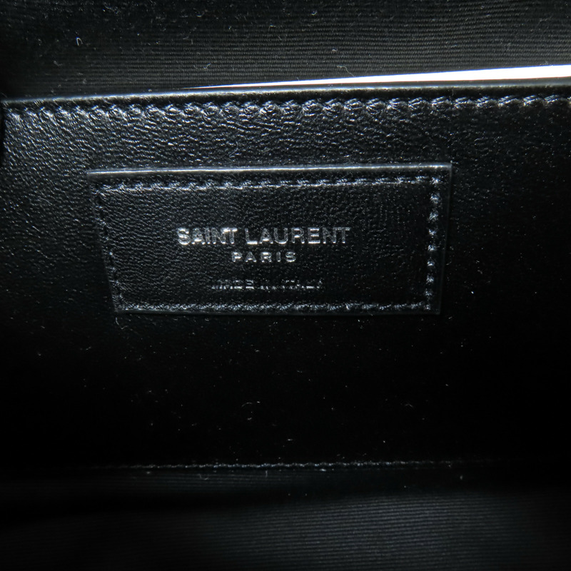 SAINT LAURENT 羊皮皮革Niki Messenger Bag銀扣肩背袋-15