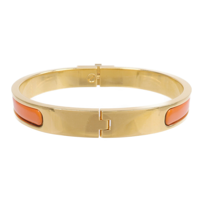 HERMES 金屬/琺瑯Mini Clic Kelly Bracelet手鐲-2