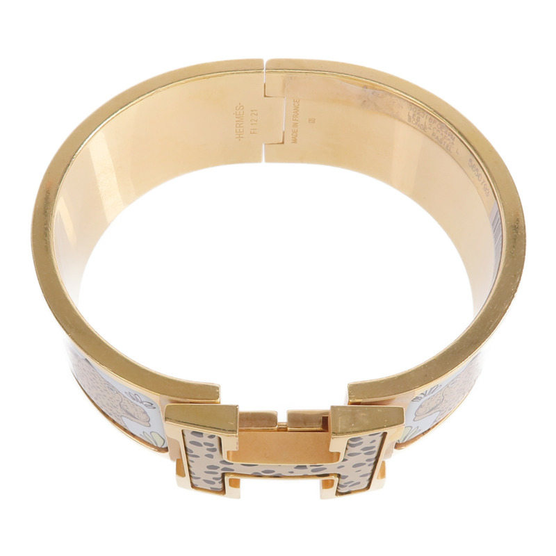 HERMES 金屬/琺瑯Clic-Clac H手鐲-3