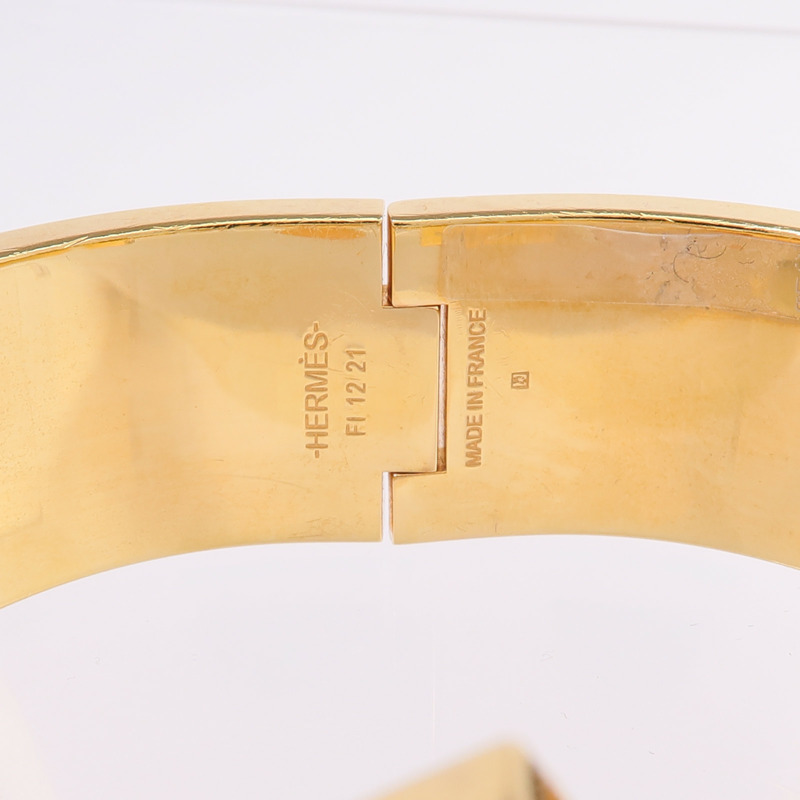 HERMES 金屬/琺瑯Clic-Clac H手鐲-6