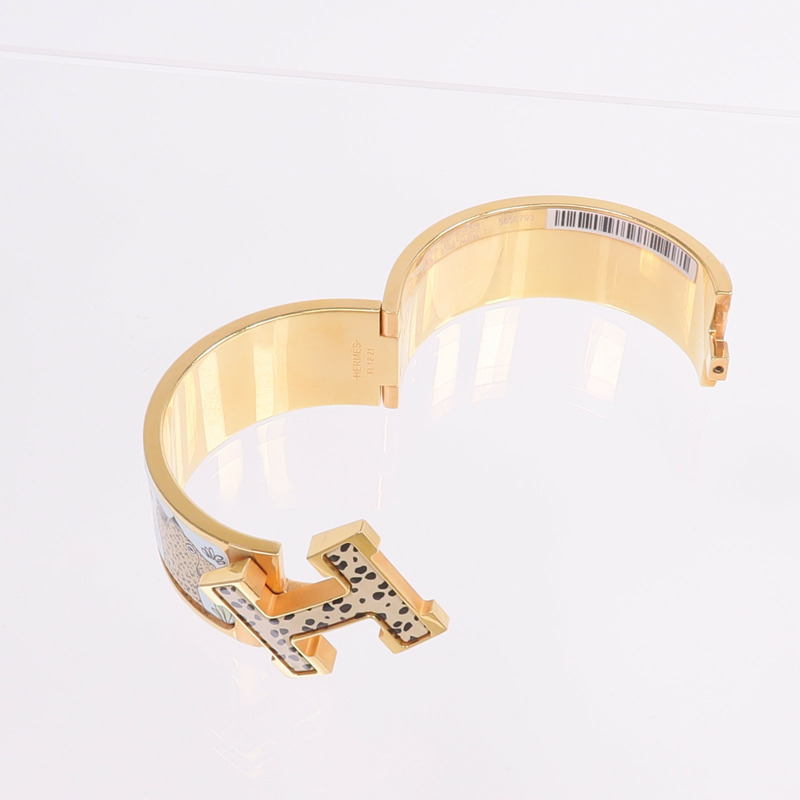 HERMES 金屬/琺瑯Clic-Clac H手鐲-7
