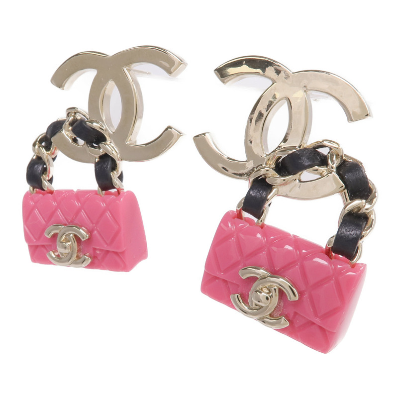 CHANEL 金屬/PVC/皮革Earrings耳環-1