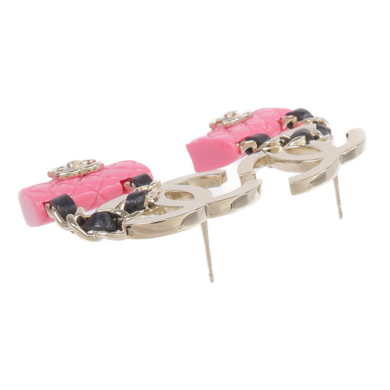 CHANEL 金屬/PVC/皮革Earrings耳環-3