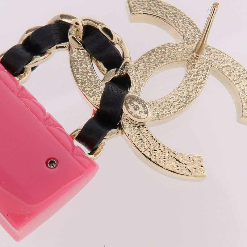 CHANEL 金屬/PVC/皮革Earrings耳環-5