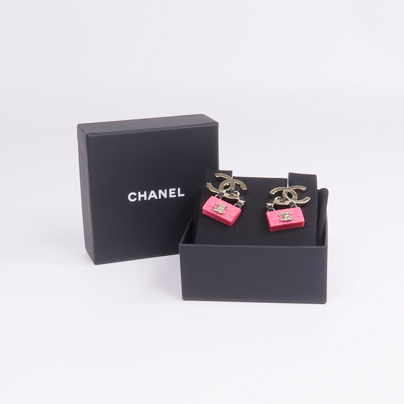 CHANEL 金屬/PVC/皮革Earrings耳環-6