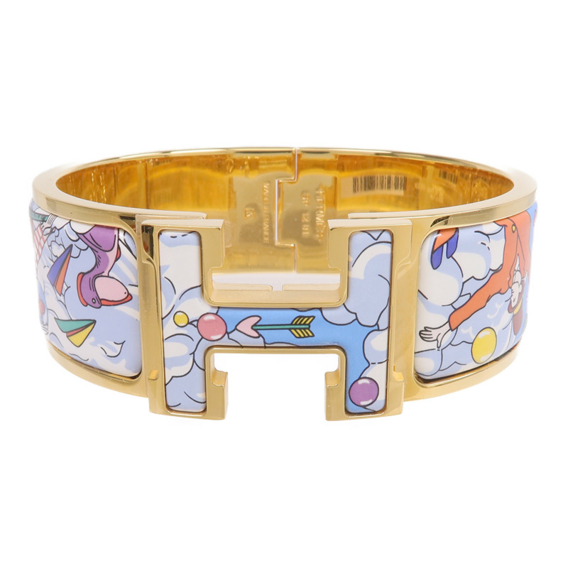 HERMES 金屬/琺瑯Clic-Clac H手鐲-0