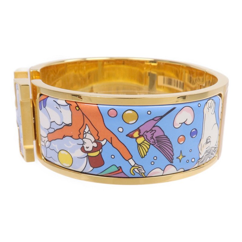 HERMES 金屬/琺瑯Clic-Clac H手鐲-1