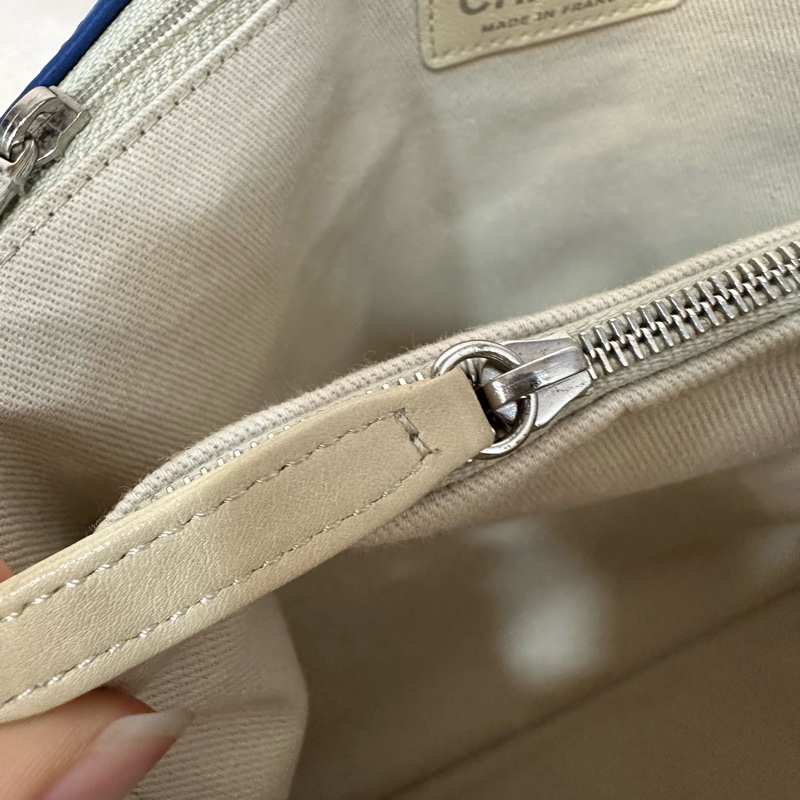 Chanel  閃電藍牛皮銀鏈肩背包COCO 30 SADDLE-50