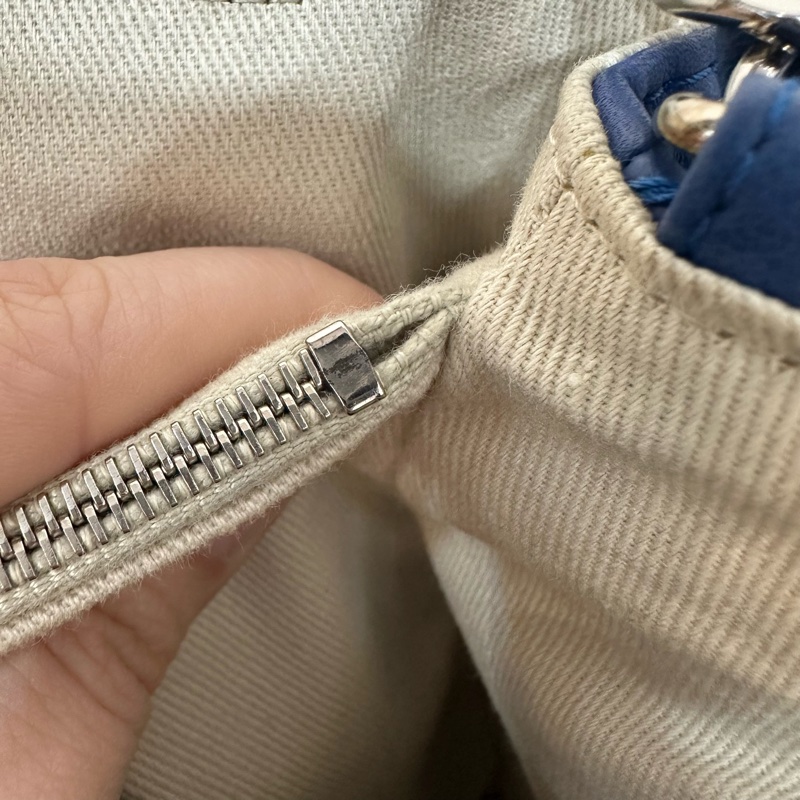 Chanel  閃電藍牛皮銀鏈肩背包COCO 30 SADDLE-51