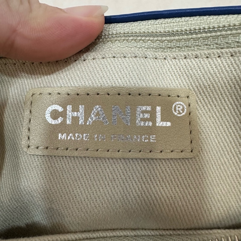 Chanel  閃電藍牛皮銀鏈肩背包COCO 30 SADDLE-52