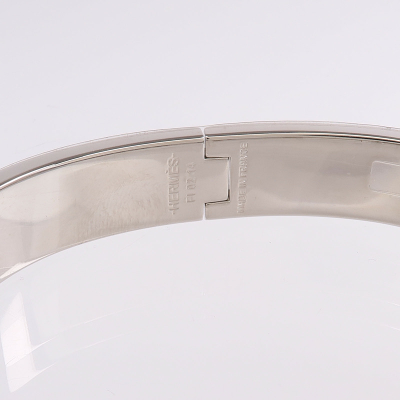 HERMES 金屬/琺瑯Clic H手鐲-4