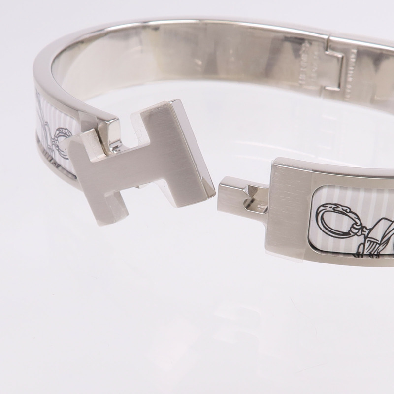 HERMES 金屬/琺瑯Clic H手鐲-6