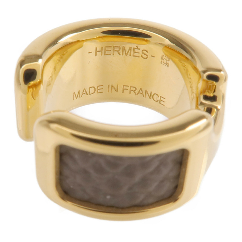 HERMES 金屬/Madame皮革Olympe Ear Cuff耳夾-4