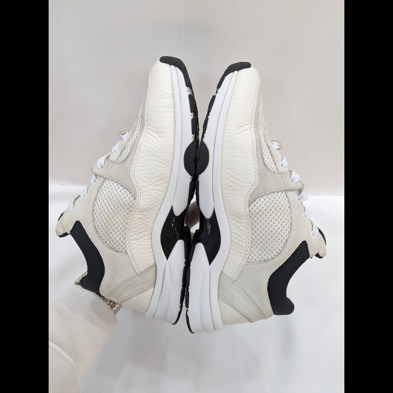 莉亞精品♡CHANEL 麂皮拼接運動鞋 尺碼36 二手美品-4