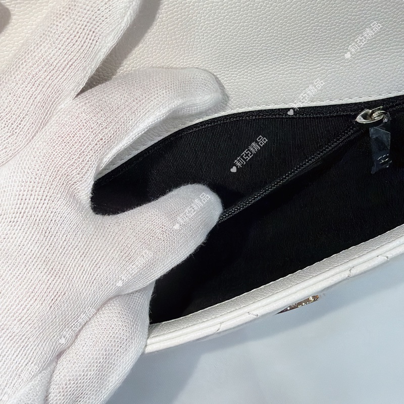 莉亞精品♡Chanel 黑白熊貓口蓋包 二手美包-13