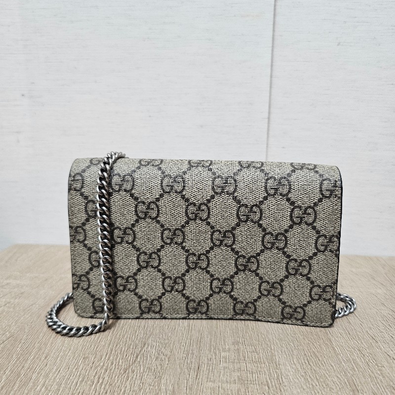 [ 超級甜價出🧧] Gucci老花銀釦Mini酒神斜背包-1