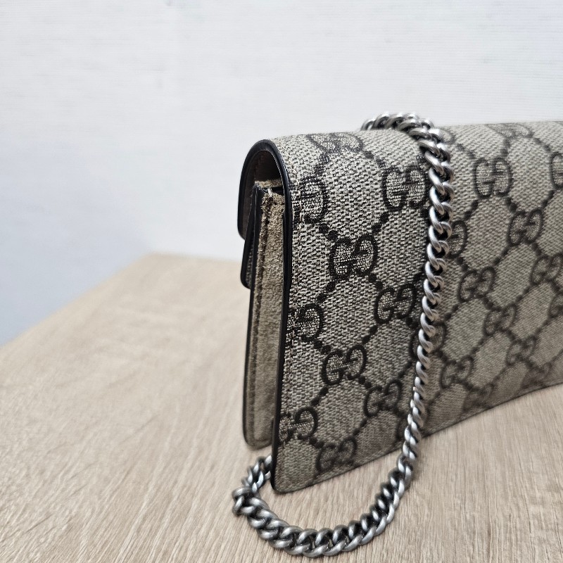 [ 超級甜價出🧧] Gucci老花銀釦Mini酒神斜背包-2