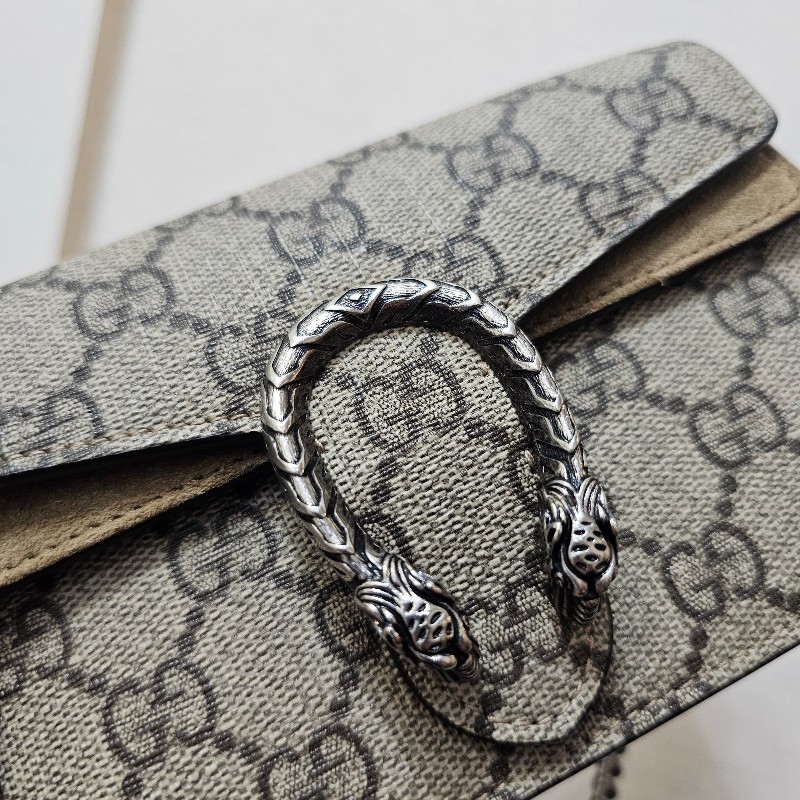 [ 超級甜價出🧧] Gucci老花銀釦Mini酒神斜背包-4