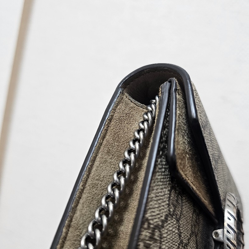 [ 超級甜價出🧧] Gucci老花銀釦Mini酒神斜背包-8