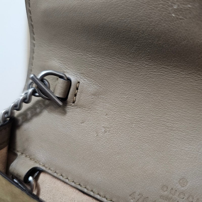 [ 超級甜價出🧧] Gucci老花銀釦Mini酒神斜背包-11