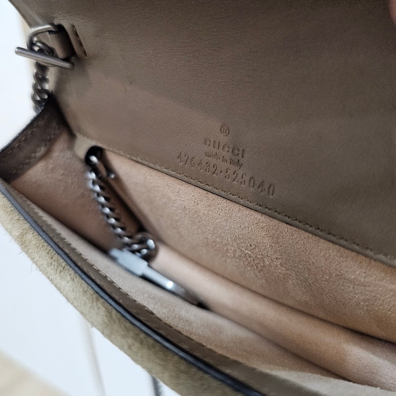 [ 超級甜價出🧧] Gucci老花銀釦Mini酒神斜背包-13