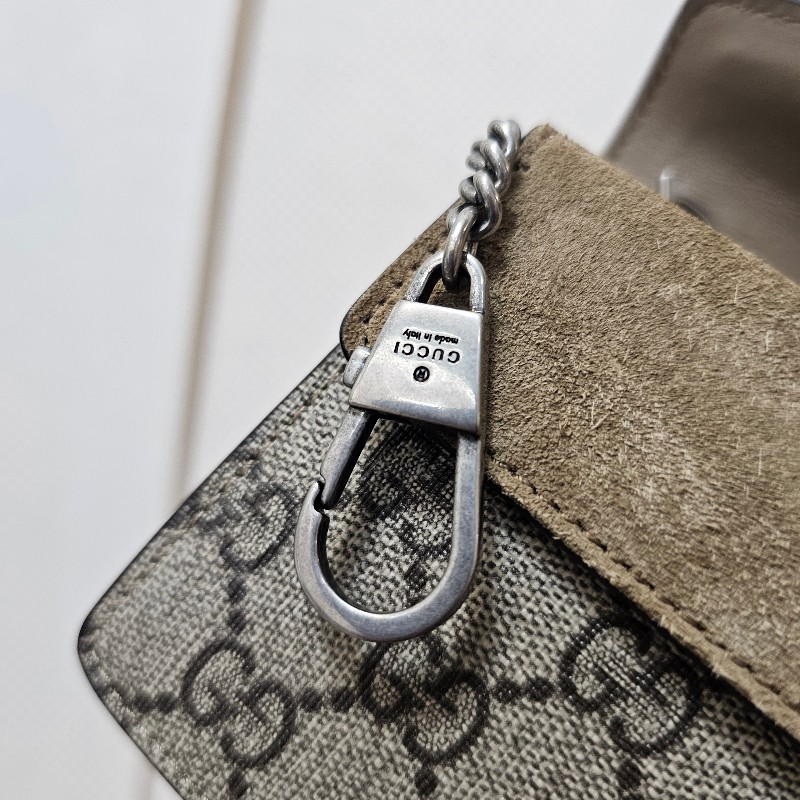 [ 超級甜價出🧧] Gucci老花銀釦Mini酒神斜背包-14