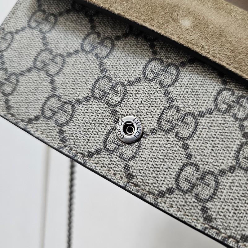 [ 超級甜價出🧧] Gucci老花銀釦Mini酒神斜背包-16