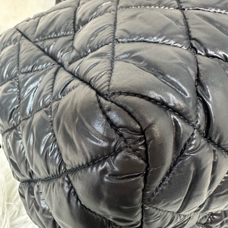 Chanel 黑尼龍銀鏈cocoon 肩背包-8