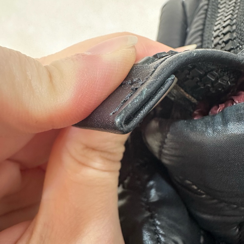 Chanel 黑尼龍銀鏈cocoon 肩背包-15