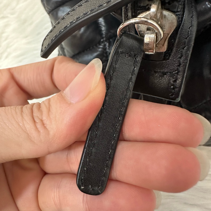 Chanel 黑尼龍銀鏈cocoon 肩背包-22