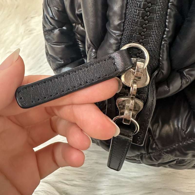 Chanel 黑尼龍銀鏈cocoon 肩背包-23