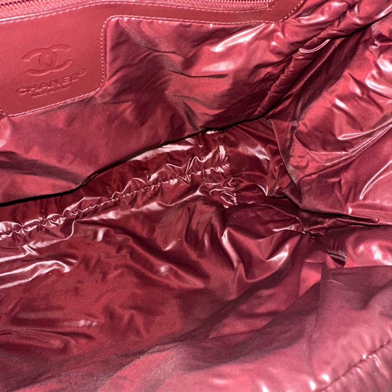 Chanel 黑尼龍銀鏈cocoon 肩背包-49