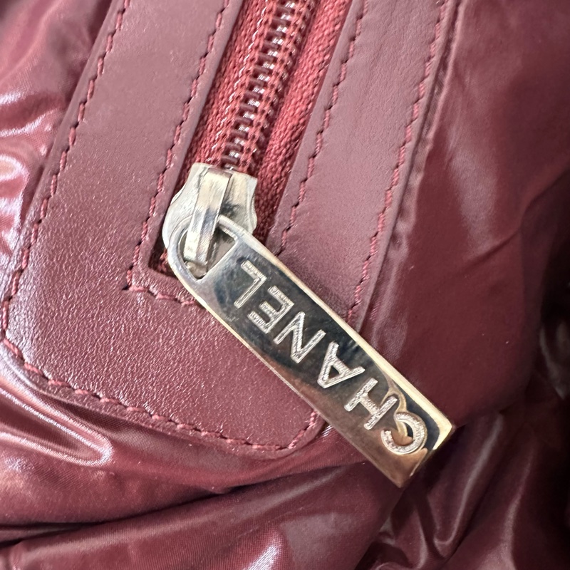 Chanel 黑尼龍銀鏈cocoon 肩背包-52