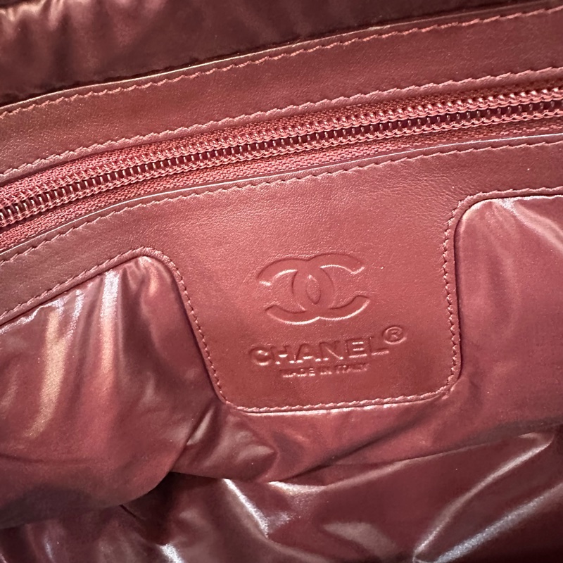 Chanel 黑尼龍銀鏈cocoon 肩背包-61