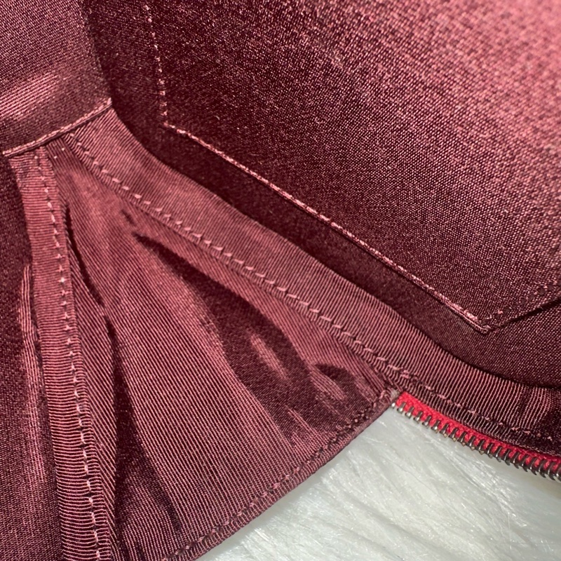 Chanel 櫻桃紅牛皮銀鏈雙層相機包-45