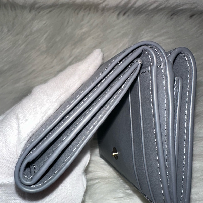 Loewe 821TR2X02 大象灰銀LOGO三折錢包-40